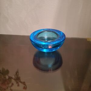 Vibrant Blue Glass Bowl